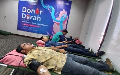 Hari Kanker Anak Internasional, PFI Medan Dukung Donor Darah Bersama XL Axiata di Medan