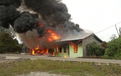 2 Rumah di Barisan Nainggolan Dairi Hangus Terbakar