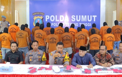 Polres Tebingtinggi Ungkap 32 Kasus Narkoba Sepanjang 1 Januari hingga 20 Februari 2025