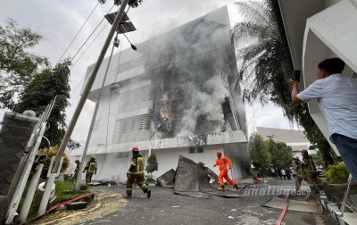 Kantor Dinas Pendidikan Sumut Terbakar