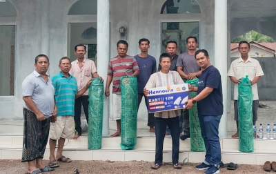Persiapan Ramadan, Anggota DPRD Labuhanbatu Bantu Musala di Pulo Padang