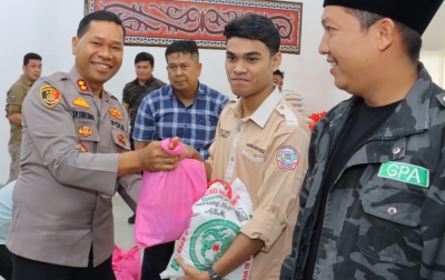 Baksos Polri Presisi, Polres Tebingtinggi Salurkan 200 Paket Sembako