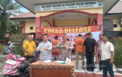 Polsek Pagarmerbau Ungkap Sindikat Curanmor, 3 Tersangka Ditangkap