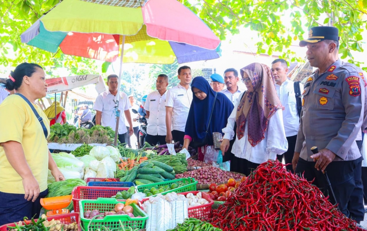 Kapolres Tebingtinggi Cek dan Pastikan Ketersediaan Kebutuhan Pokok Selama Ramadan