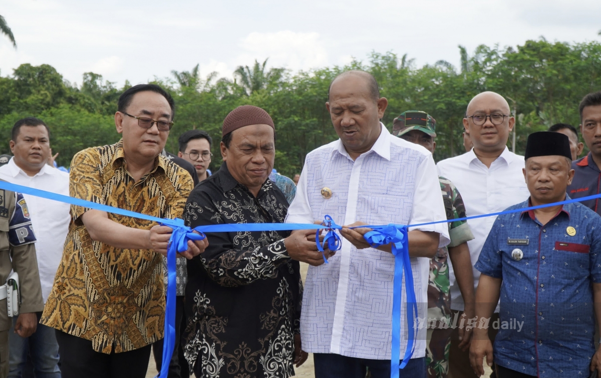 Afandin Resmikan Pabrik Kelapa Sawit di Langkat, Serap 90% Tenaga Kerja Lokal