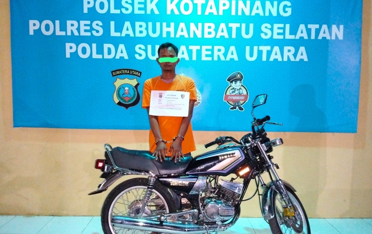 Maling Sepeda Motor RX King di Kota Pinang Ditangkap