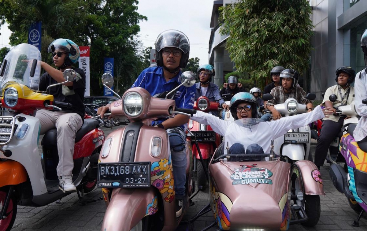 Peserta Ngabuburide Yamaha Fazzio Gelar Lomba Bernuansa Religi dan Berbagi Takjil di Lapas Tanjung Gusta