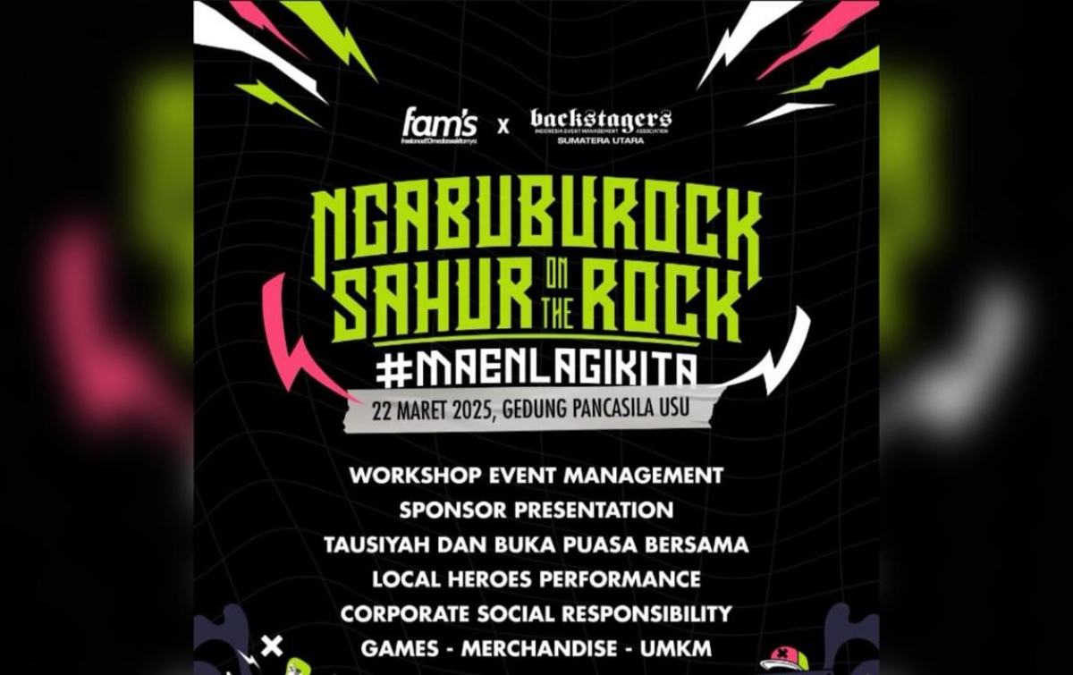 Ngabuburock Sahur On The Rock 2025, Hadirkan Band-band Medan iingga Bazar UMKM