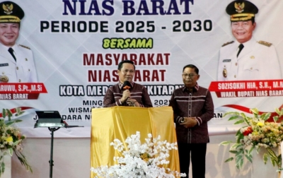 Bupati dan Wakil Bupati Nias Barat Ramah Tamah di Medan: Mari Bangun Daerah Bersama!