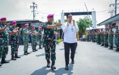 Bangun Medan Utara, Rico Waas Tingkatkan Sinergitas dengan Yonmarhanlan I Belawan