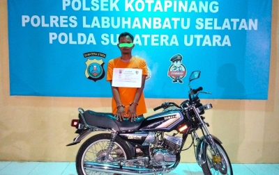 Maling Sepeda Motor RX King di Kota Pinang Ditangkap