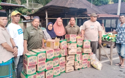 Gercep, Ketua Komisi VIII DPR RI Marwan Dasopang Bantu Korban Banjir Desa Silaiya