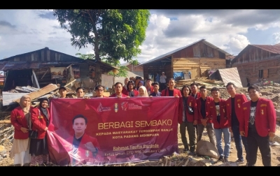 DPD IMM Sumut Berbagi Sembako untuk Korban Banjir di Padangsidimpuan