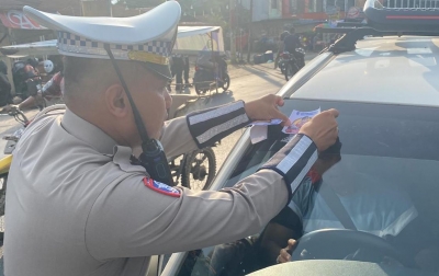 Polres Labusel Kampanyekan 'Mudik Aman, Keluarga Nyaman' Hotline 110