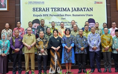 Bupati Labuhanbatu Hadiri Sertijab Kepala BPK Perwakilan Sumut, Paula Henry Simatupang Resmi Dilantik