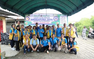 Lions Club Medan Angsapura Jaya bagikan 1100 Paket Sembako Idulfitri