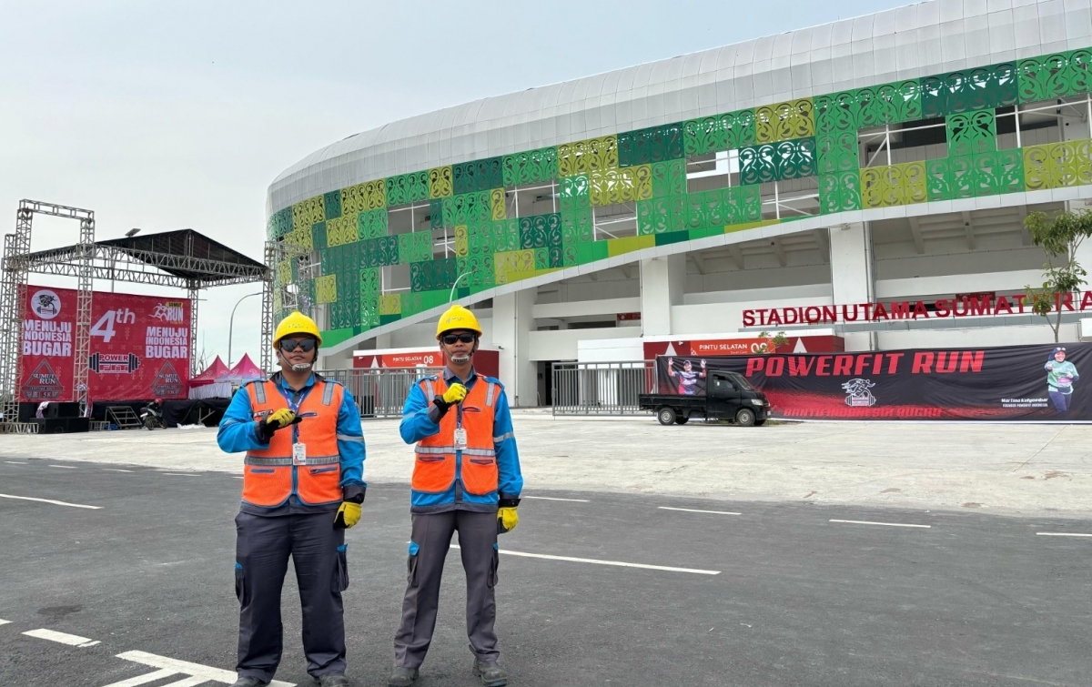 PLN UP3 Lubuk Pakam Siaga Penuh Sukseskan Sumut Run Festival 2025 di Stadion Utama