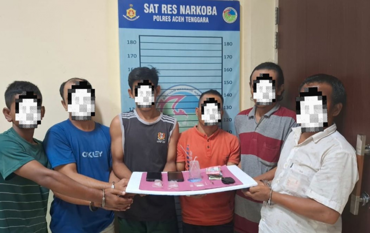 Polisi Ringkus Enam Warga di Agara Terlibat Narkoba