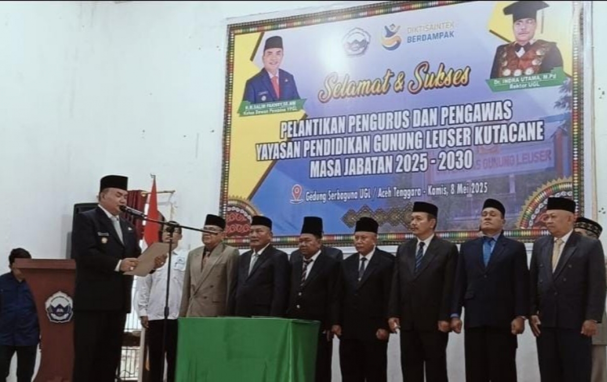 Pengurus dan Pengawas YPGL Kutacane Dilantik, Bupati Salim Fakhry Minta Transparan dan Akuntabel
