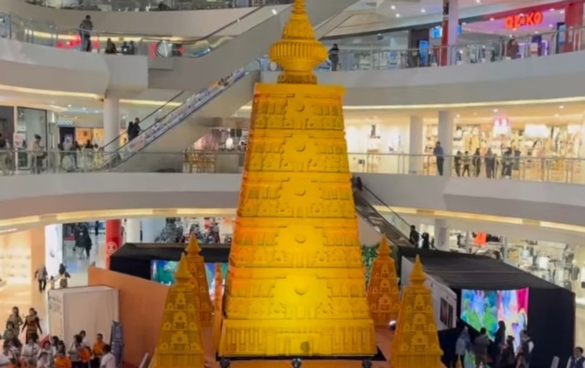 Pecahkan Rekor, Miniatur Mahabodhi Temple di Samarinda Jadi Sorotan Perayaan Waisak