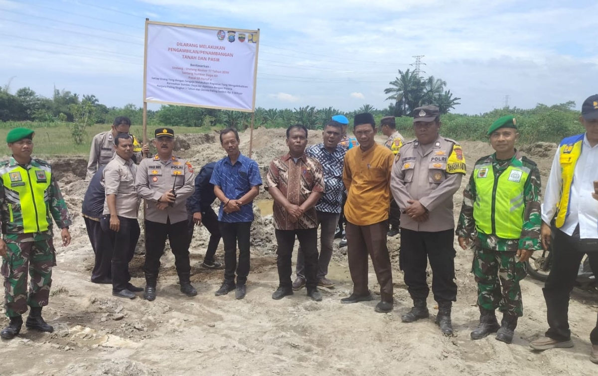 Kapolsek Pagar Merbau Siap Tindak Tegas Aktivitas Galian C di Kawasan Sungai Ular