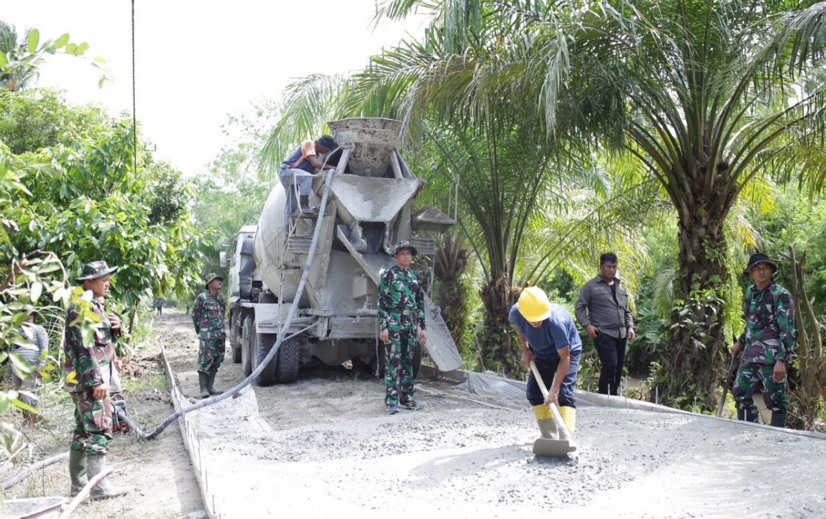 Dandim 0208/Asahan Tinjau Percepatan Pengerjaan TMMD ke-124