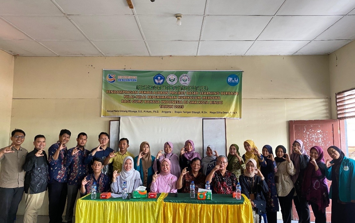 Tim Dosen Unimed Dampingi Pembelajaran Project Based Learning Berbasis Nilai Kepemimpinan
