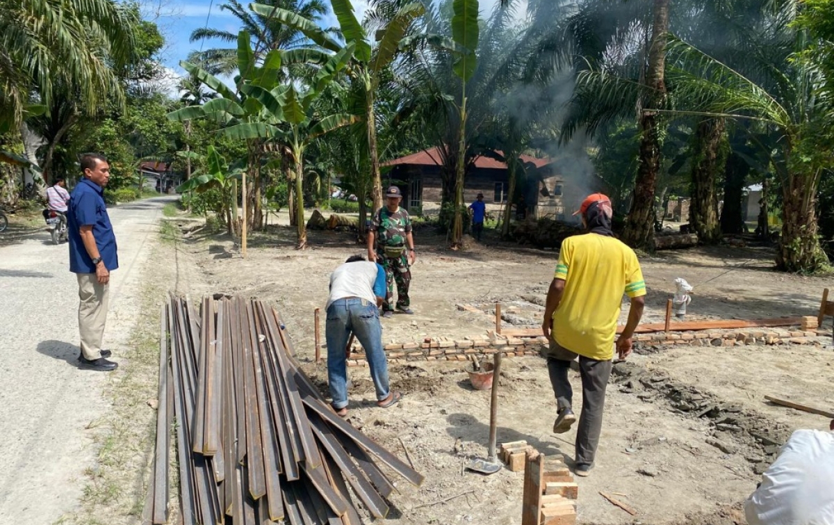 Dansatgas TMMD Ke-124 Tinjau Pengerjaan Program TMAB