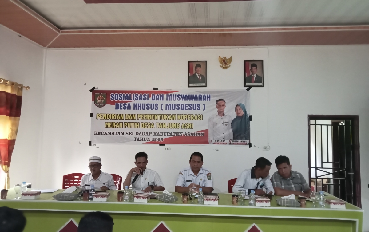 Sosialisasi Pembentukan Kopdes Merah Putih Disambut Baik Masyarakat Tanjung Asri