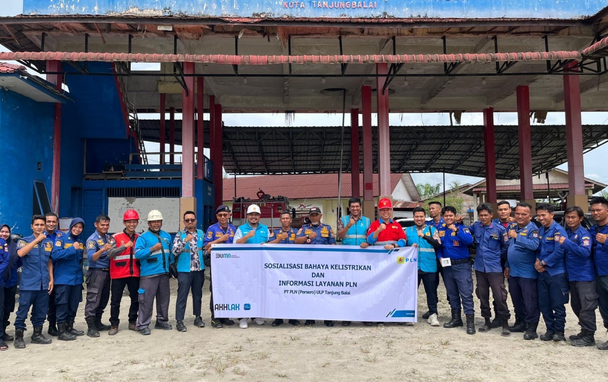 PLN Gandeng Damkar Tanjungbalai, Bekali Petugas dengan Edukasi Keselamatan Kelistrikan