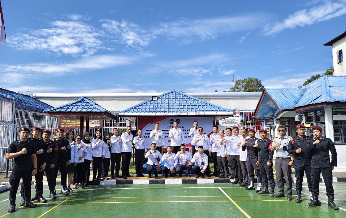 Pegawai Rutan Tarutung Apel Bersama Wujudkan Zero Narkoba dan Handphone
