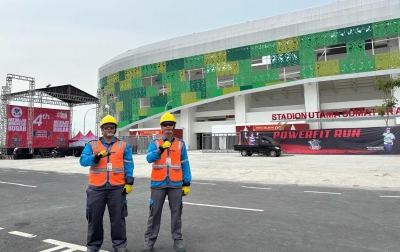 PLN UP3 Lubuk Pakam Siaga Penuh Sukseskan Sumut Run Festival 2025 di Stadion Utama