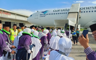 Pesawat Pengangkut Calhaj Kloter 1 Take Off Mulus dari Bandara Kualanamu