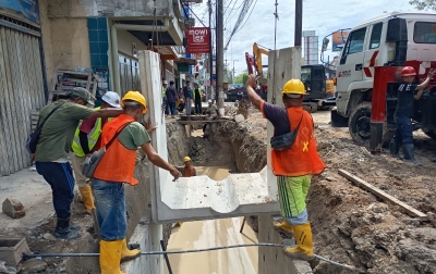 Atasi Banjir, Warga Jalan Gatot Subroto dan Sunggal Apresiasi Pembangunan Drainase