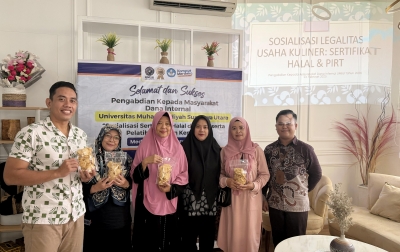 Tim Pengabdian UMSU Dampingi UKM Kue Bawang Zetty Urus Legalitas PIRT dan Halal