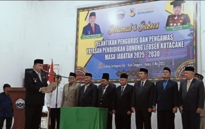 Pengurus dan Pengawas YPGL Kutacane Dilantik, Bupati Salim Fakhry Minta Transparan dan Akuntabel