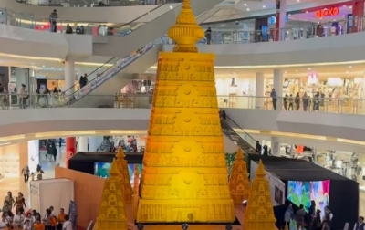 Pecahkan Rekor, Miniatur Mahabodhi Temple di Samarinda Jadi Sorotan Perayaan Waisak