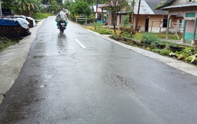 Baru Lima Bulan, Proyek Jalan Rp8,8 Miliar di Mandrehe Nias Barat Rusak