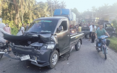 Akibat Tabrakan Beruntun, Pengendara Sepeda Motor Tewas di Tempat
