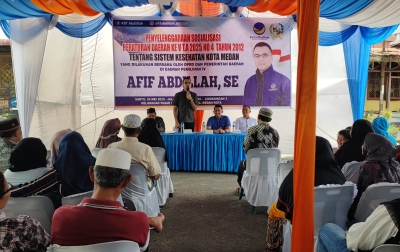 Afif Abdillah Sosialisasikan Perda Sistem Kesehatan Kota Medan