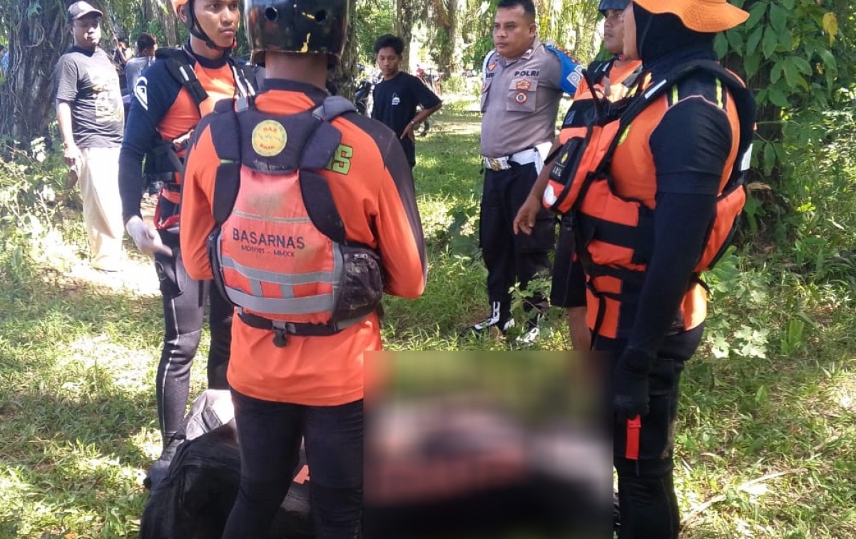 Jenazah Bocah Hanyut di Sungai Barumun Ditemukan di Desa Siginduang