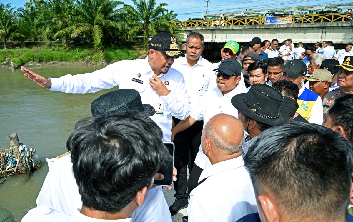 Bobby Nasution Pastikan Normalisasi Tanggul Jebol di Batubara Segera Dilakukan