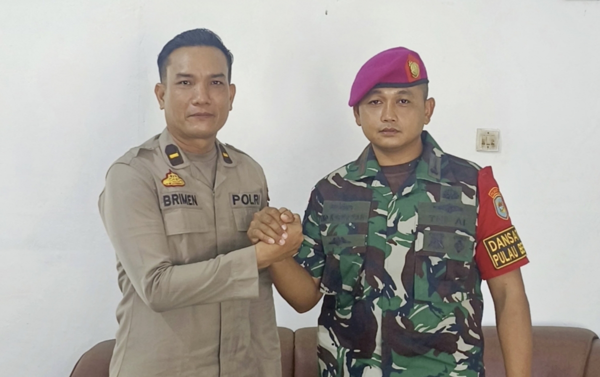 Polsek Tanjung Beringin Sambut Satgas Pulau Berhala, Perkuat Jaga Kedaulatan Sinergi Tanpa Batas