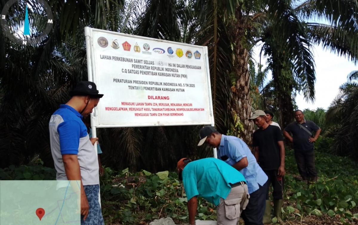 Diduga Plank Dipindahkan dan Luasan Lahan Diganti, PT ANJ Diduga Kangkangi Satgas PKH
