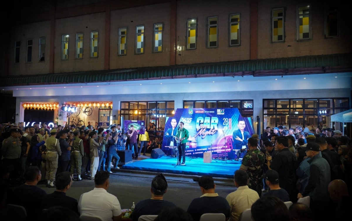 Car Free Night Medan, Waktu Bagai Berhenti di Kawasan Kota Lama
