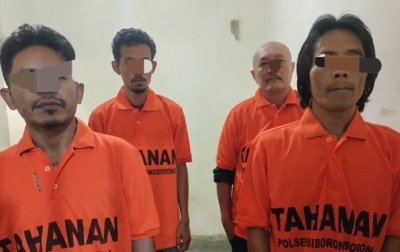 Polisi Tangkap 4 Pencuri Kerbau, Sempat Jual Hasil Curian di Samosir Rp 22 Juta