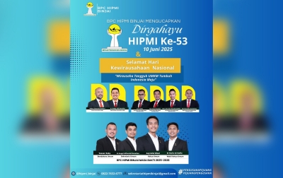HIPMI Binjai Ucapkan Selamat Dirgahayu HIPMI ke-53: Wirausaha Tangguh, UMKM Tumbuh, Indonesia Maju