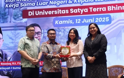 Dorong Penguatan Kolaborasi Riset, Stafsus Menteri Pendidikan Tinggi Apresiasi ST Bhinneka