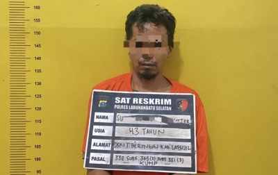 Polres Labusel Ringkus Pelaku Pembunuhan Sadis di Kebun Sawit Kurang dari 1x24 Jam