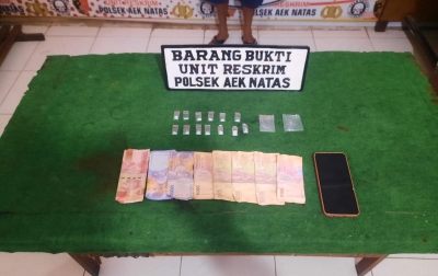 Polsek Aek Natas Tangkap Pengedar Narkoba di Perkebunan Sawit
